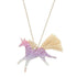 Meri Meri: Glitter Unicorn náhrdelník