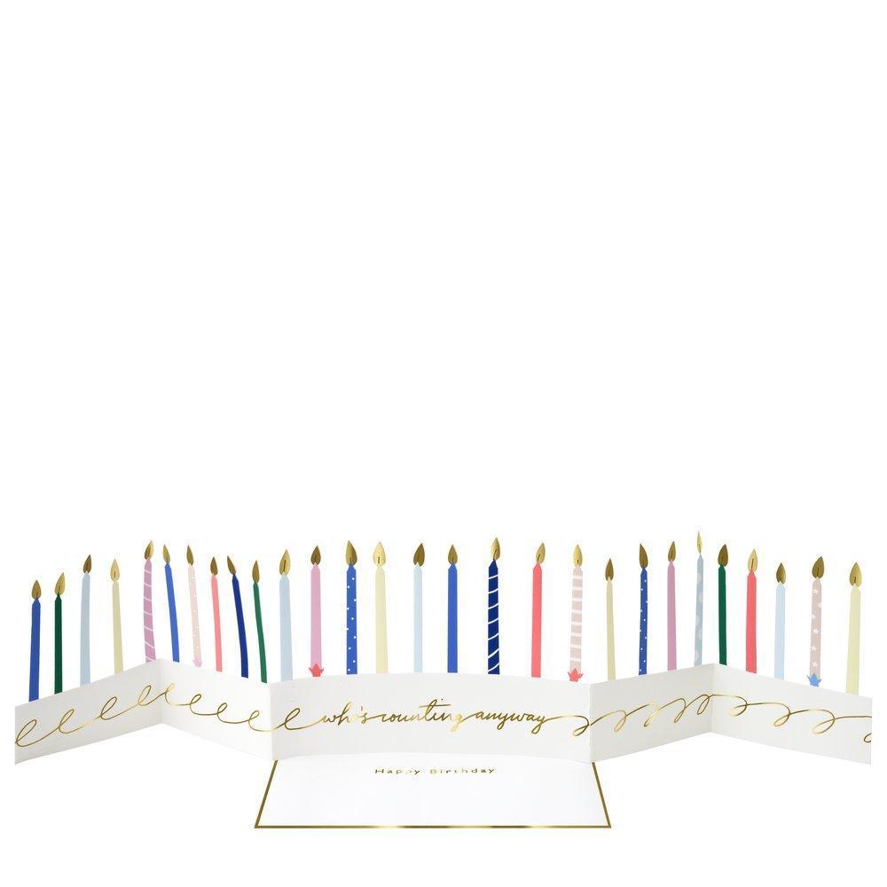 Meri Meri: 3D greeting card Candles
