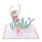 Meri Meri: 3D gratulationskort sjöjungfru