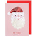 Meri Meri: tarjeta de felicitación con lentejuelas Santa Claus