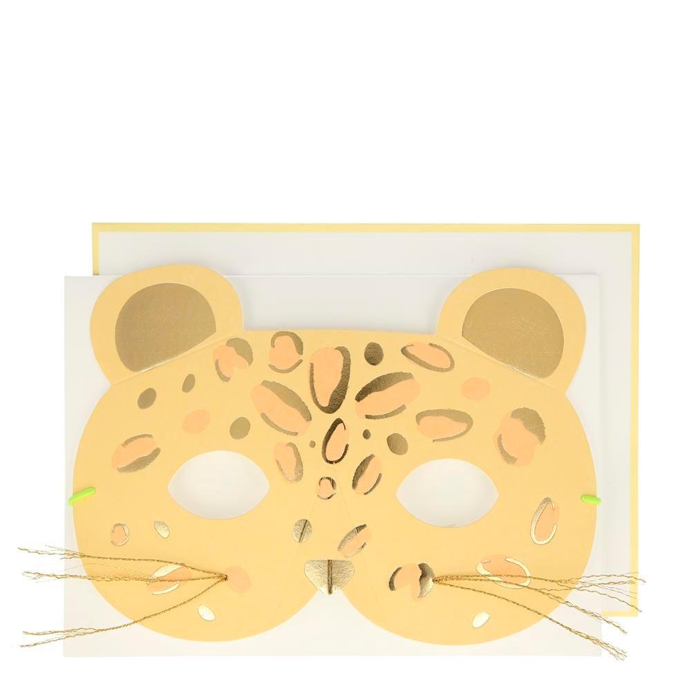 Meri Meri: birthday card leopard mask
