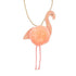 Meri Meri: Flamingo pom pom necklace