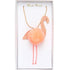 Meri Meri: Flamingo pom pom necklace