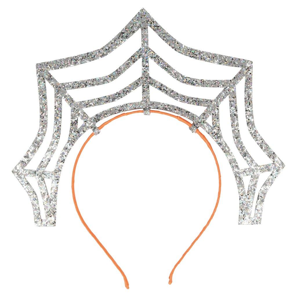 Meri Meri: Лента за коса с паяжина Silvercob Headband