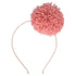 Meri Meri: Розова лента за глава с помпон