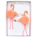 Meri Meri: clips pompoms Flamingos