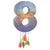 Meri Meri: silver piñata Numbers 0-9