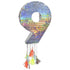 Meri Meri: silver piñata Numbers 0-9