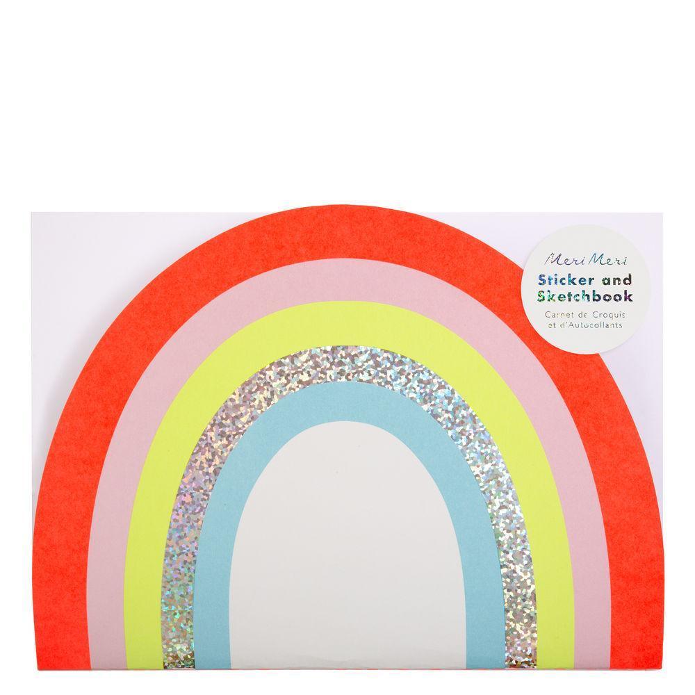 Meri Meri: Sketchbook with Rainbow stickers