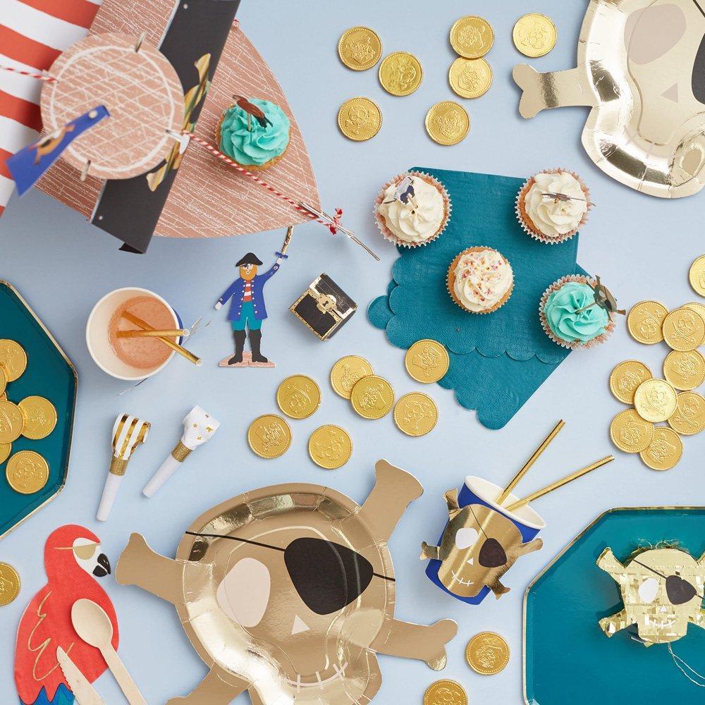 Meri Meri: ensemble de cupcakes de primes Pirates