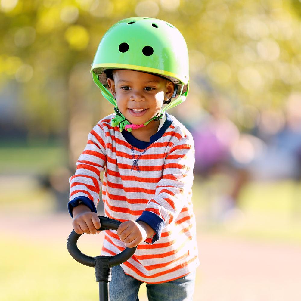 Micro: Neon Green Children's Helmet