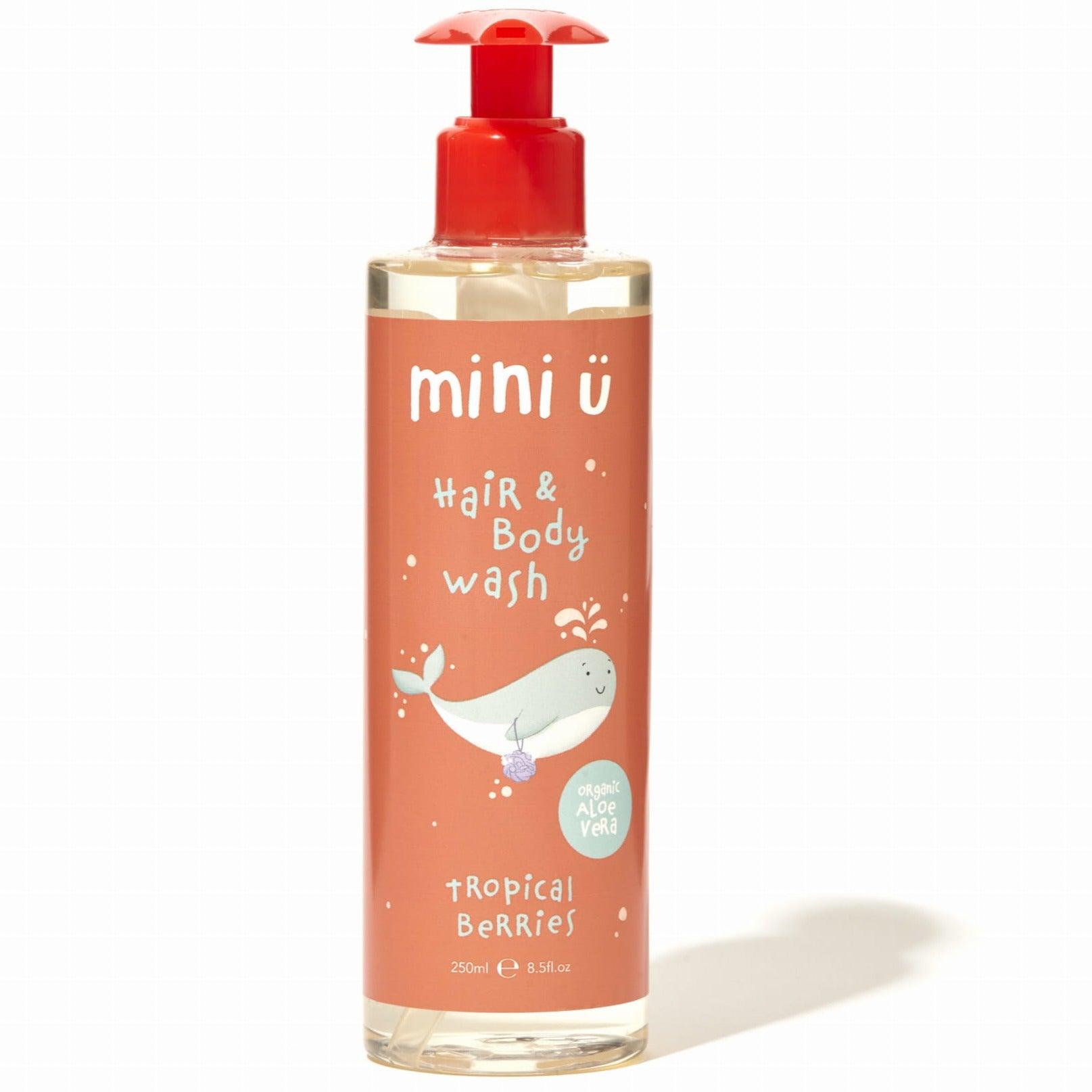 Mini-U: gel de lavado de cabello y cuerpo de bayas tropicales