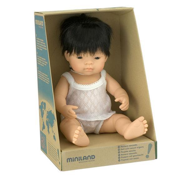 Miniland: Asian boy doll 38 cm - Kidealo