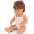 Miniland: muñeca europea de cabello rojo 38 cm