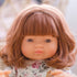 Miniland: 38 cm-es európai vörös hajú lánybaba