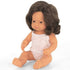 Miniland: Европейска кукла момиче сива коса 38 см