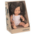 Miniland: Girl European Doll Hair Grey 38 cm