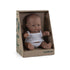 Miniland: mini baby boy doll Hispanic 21 cm