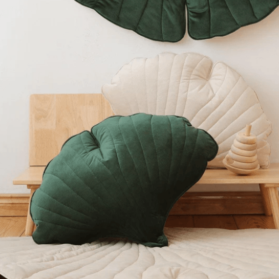 Moi Mili: pernă de catifea Ginkgo Leaf
