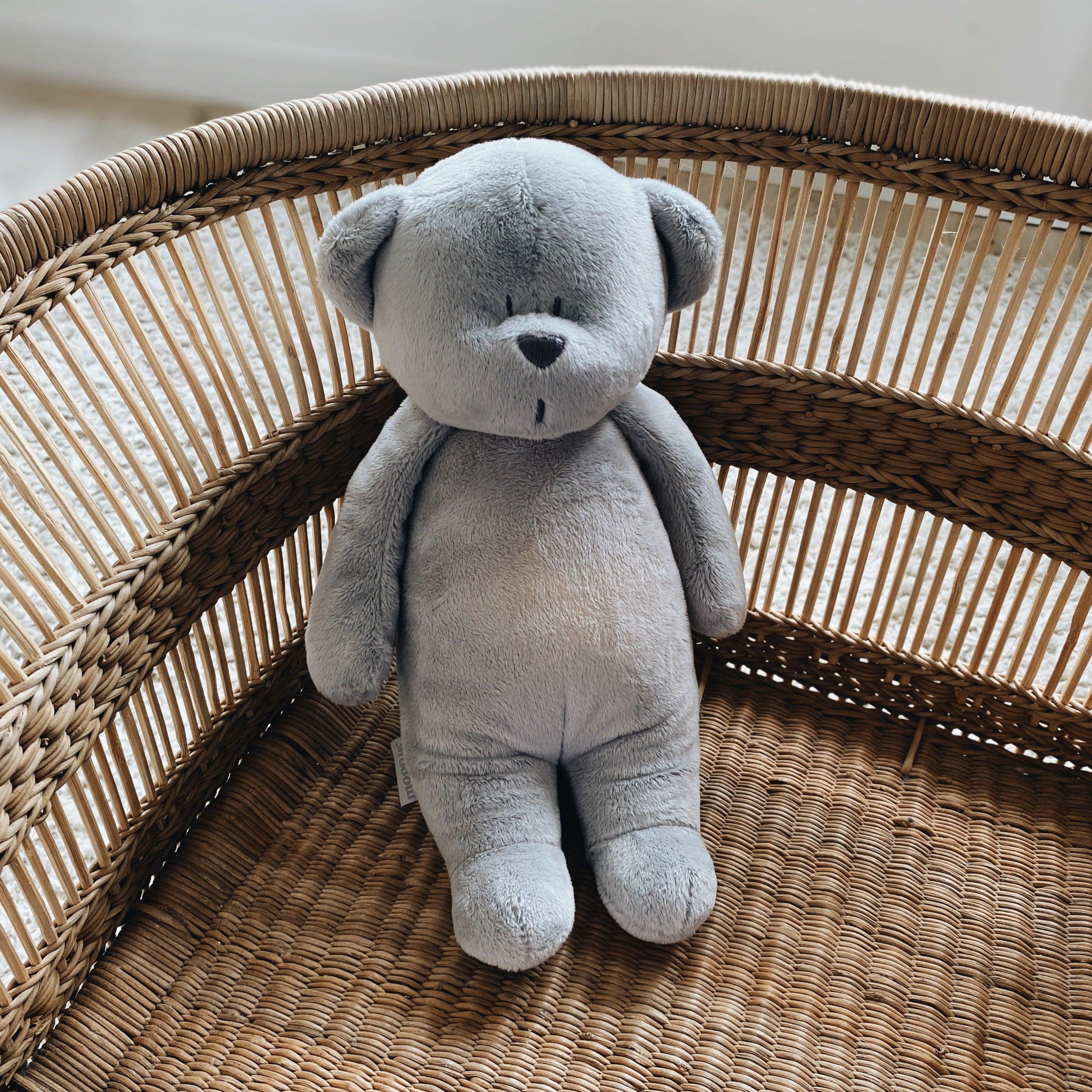 Moonie: Snoozierendes kuscheliges Spielzeug mit leichtem Teddy Silber