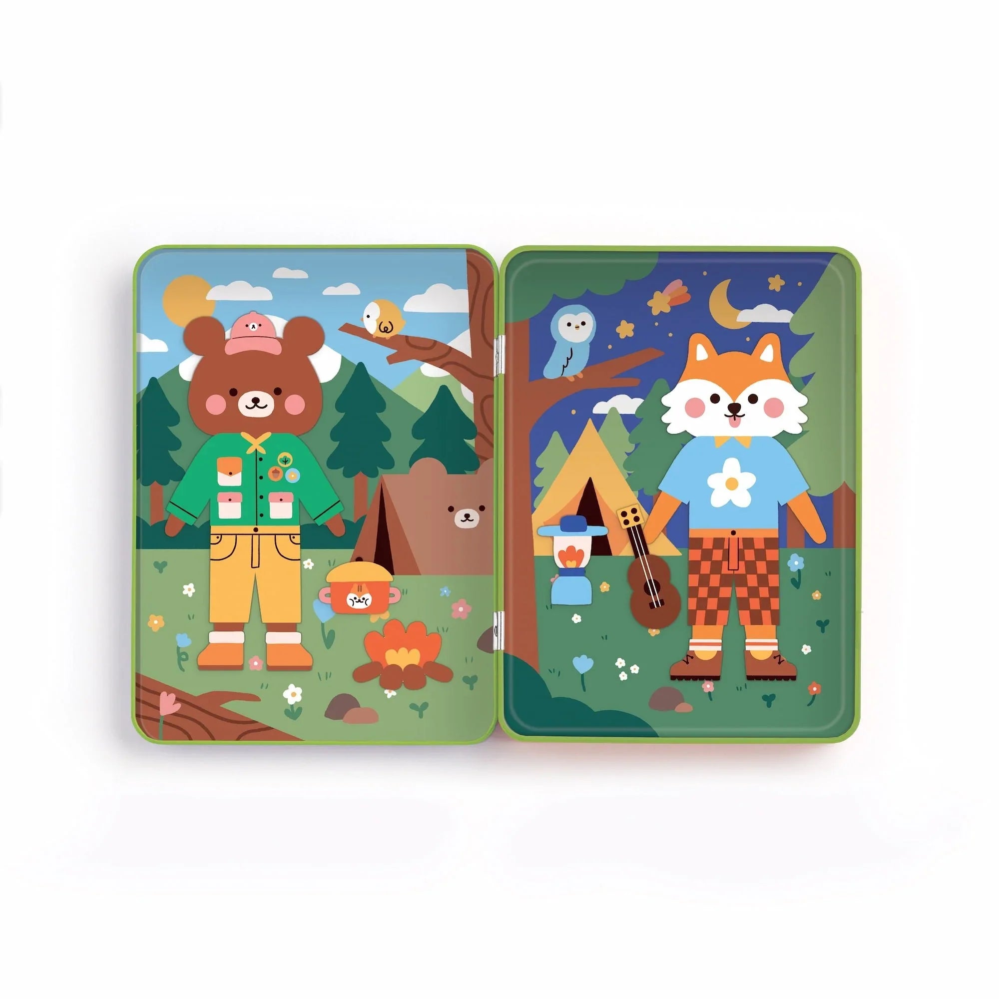Mudpuppy: magnetic characters Happy camping