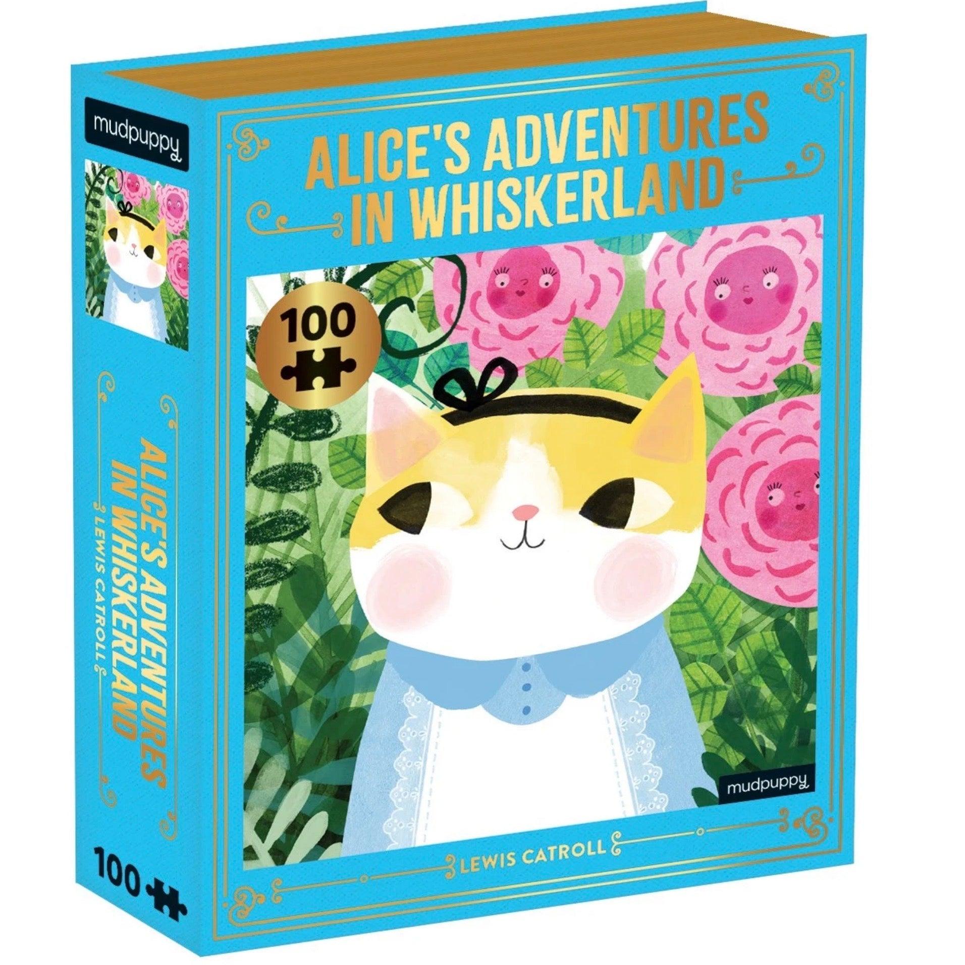 Mudpuppy: Cat's Puzzles Alice in the Land of Mustaches 100 El.