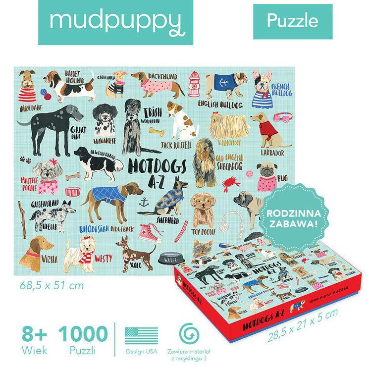 Mudpuppy: Hot Dogs puzzle 1000 el. - Kidealo