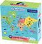 Mudpuppy: Jumbo podlahová puzzle mapa světa 25 el.
