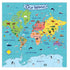 Mudpuppy: Jumbo подов пъзел Карта на света 25 ел.