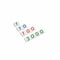 Nienhuis Montessori: majhne številčne kartice 1-3000 matematičnih kartic