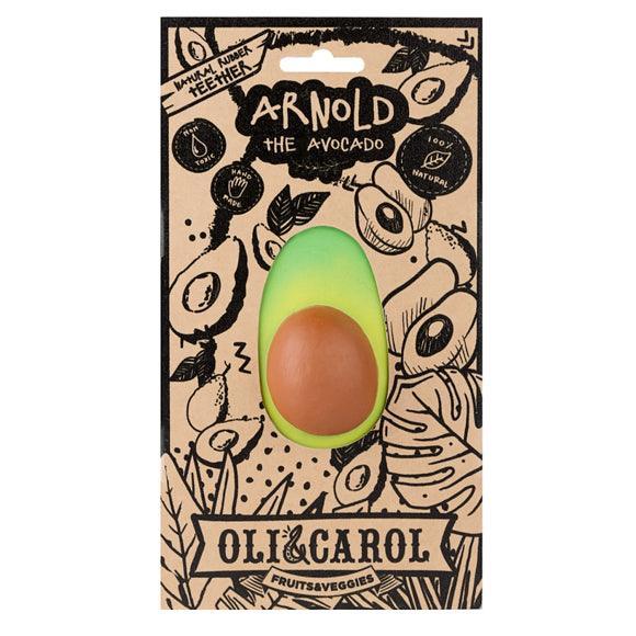 Oli and Carol: Arnold the Avocado rubber teether - Kidealo