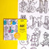Omy: Milzu alfabēta ABC krāsojamā grāmata