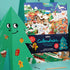 Omy: Adventskalender Kratzkarte mit Aufklebern Weihnachtsbaum