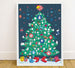 Omy: Weihnachtsbaum -Patchwork -Poster