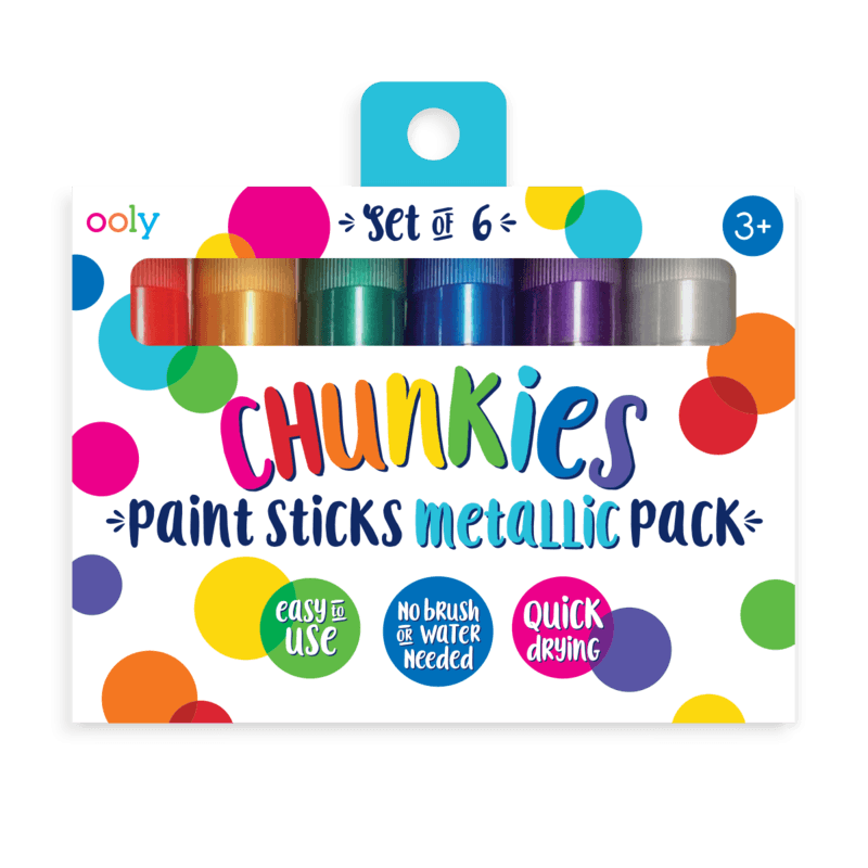 Ooly: Chunkies Paint Sticks Metallic Paints 6 Stcs.