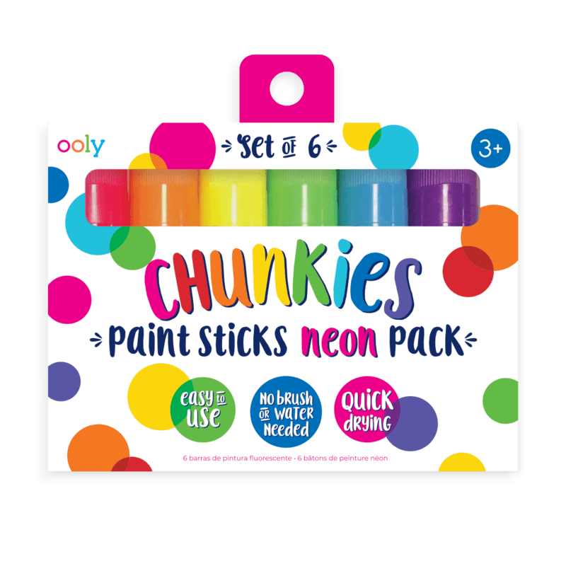 Ooly: Chunkies Paint Sticks Neon paints 6 pcs.