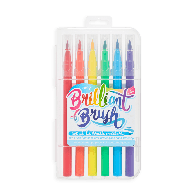 Ooly: Brilliant Brush Markers 12 Couleurs