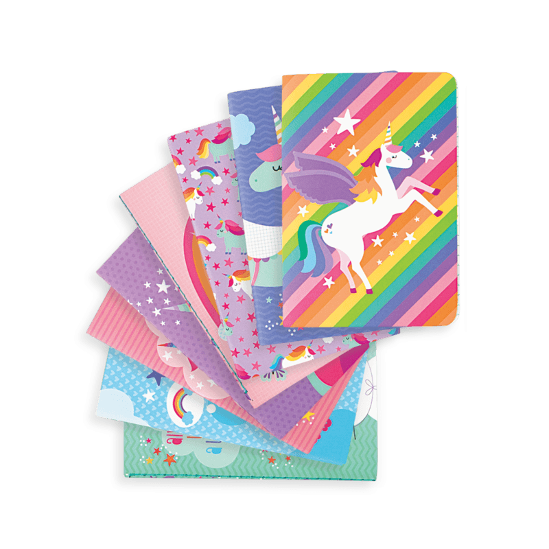 Ooly: Pocket Pal Mini Journal unicorns mini notebooks 8 pcs.