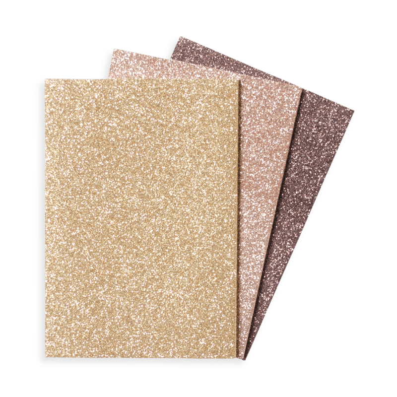 Ooly: notebooks with glitter Oh My Glitter! Gold 3 pcs.
