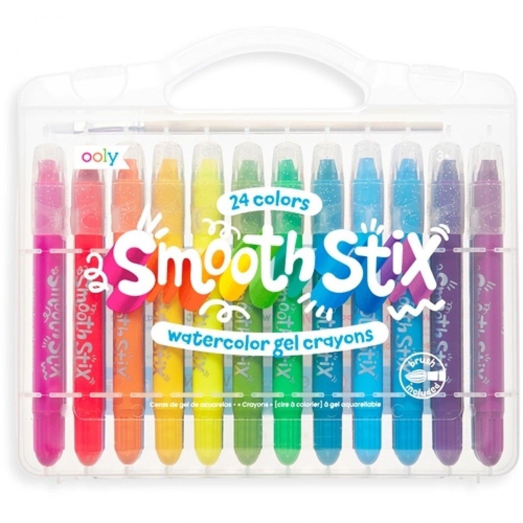Ooly: Crayons de gel d'eau STIX lisse 24 couleurs