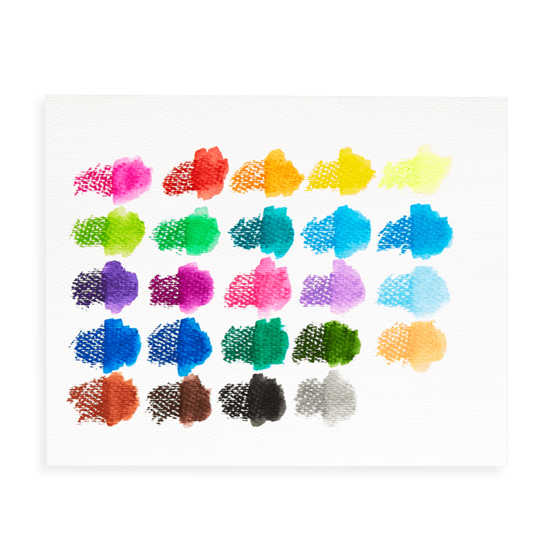 Ooly: Glattes Stix -Wasser -Gel -Buntstifte 24 Farben