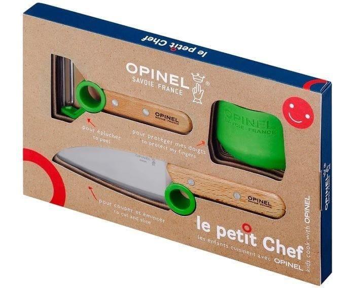 Opinel: Le Petit Chef Green Chef's Set