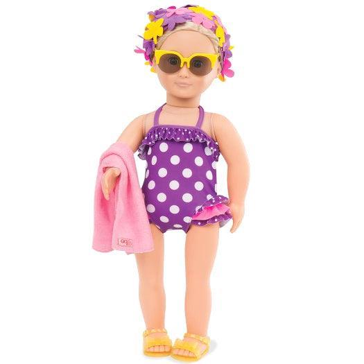 Our Generation: Beachy Keen doll swimsuit and cap - Kidealo