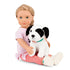 Sukupolvemme: Hazel 46 cm nukke koiran kanssa