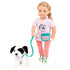 Η γενιά μας: Hazel 46 cm κούκλα με σκύλο