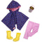 Our Generation: rainwear poncho and wellingtons Puddles of Fun