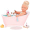 Notre génération: baignoire avec sons pour la poupée et bulles