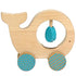 Petit Collage: wooden whale on wheels Little Whale
