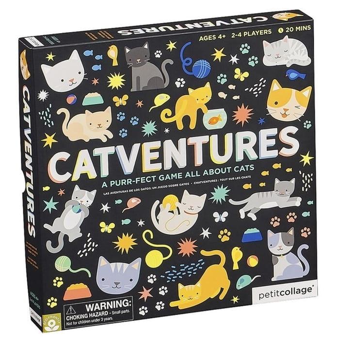 Petit kollázs: Catventures társasjáték -macskák