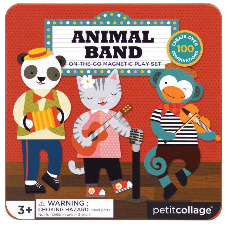 Petit Collage: magnetic musicians Animal Band - Kidealo